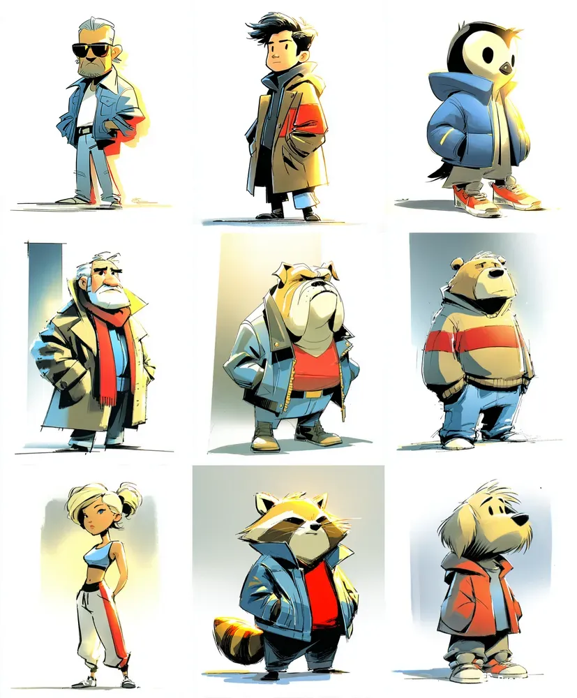 Stylized Cartoon Characters