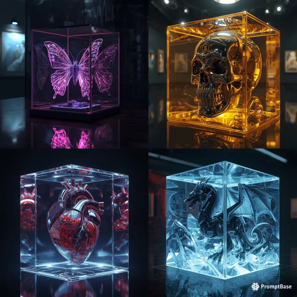 3D Cyberpunk Encased Assets