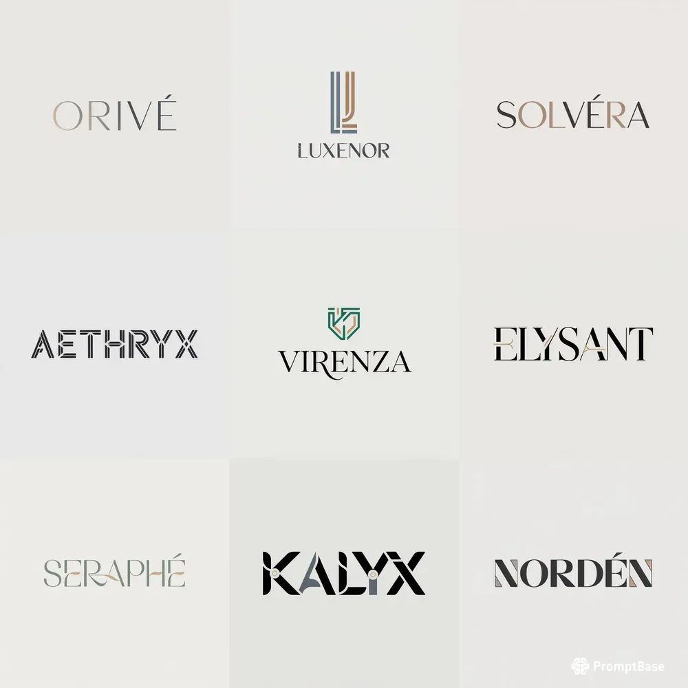 High End Minimalist Logo Blueprints