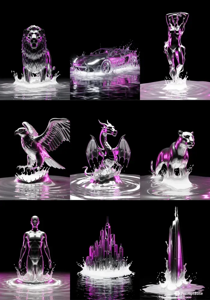 Liquid Chrome Emergences