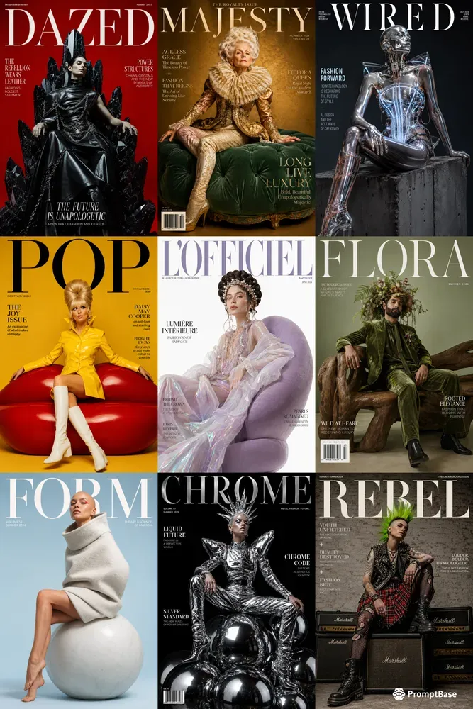 Avant Garde Editorial Magazine Covers