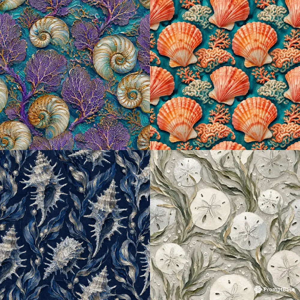 Luxury Coastal Marine Textile Patterns