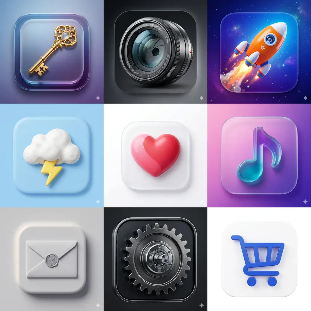 3D App Icon Designs