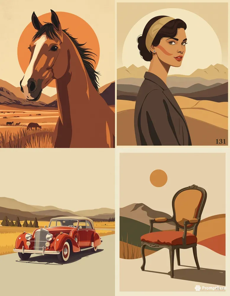 Stylized 2D Illustrations