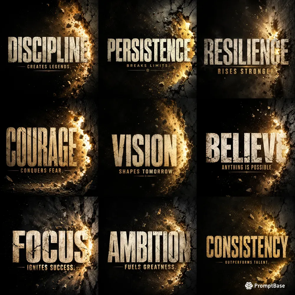 Cinematic Motivation Posters