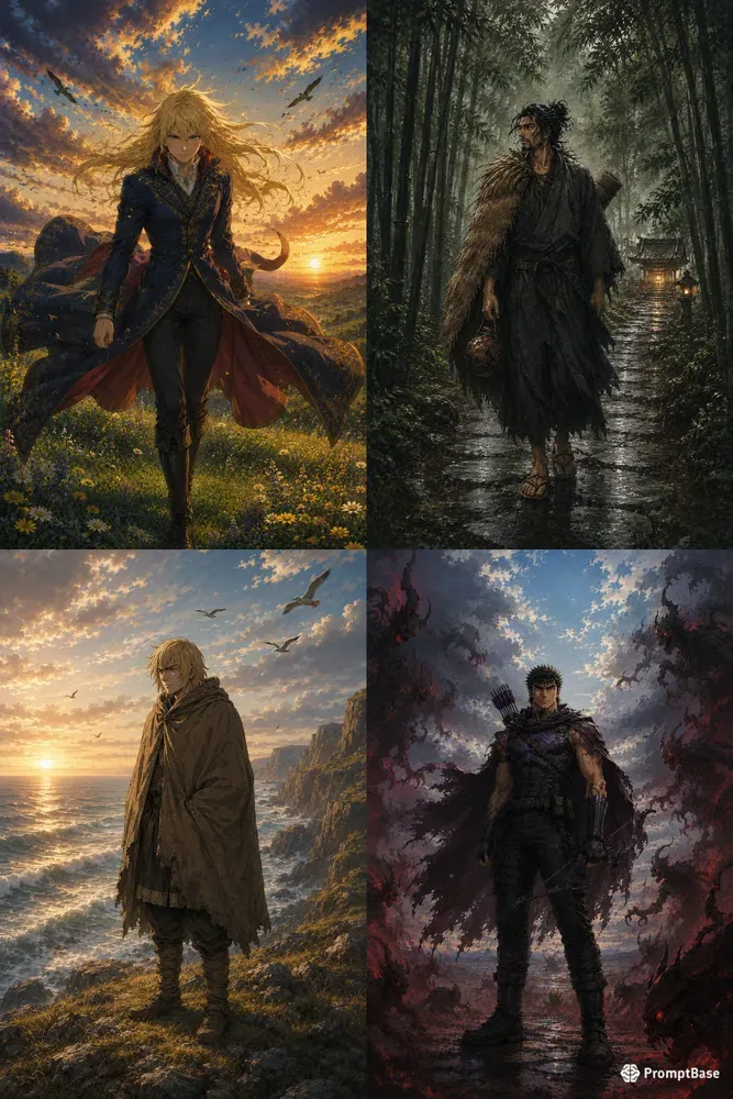 Epic Cinematic Anime Characters
