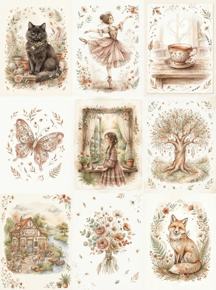 Whimsical Boho Watercolors