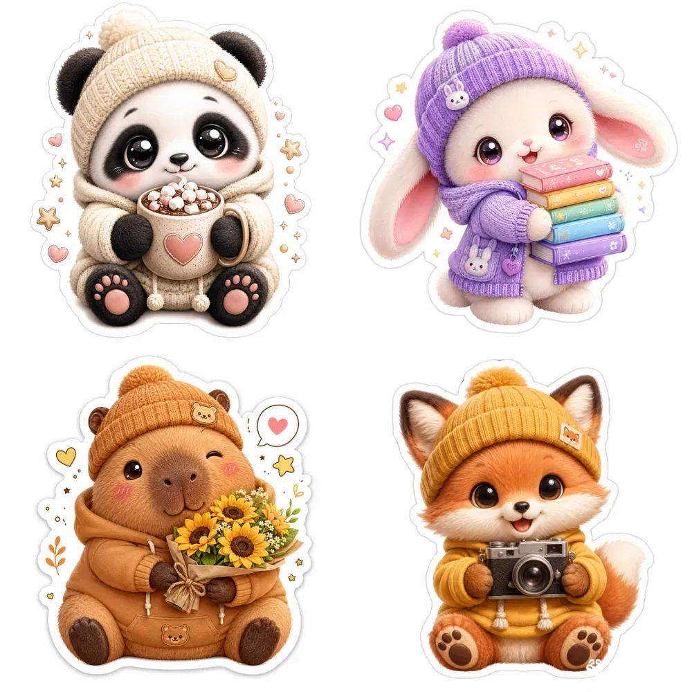 Cute Cozy Animal Stickers
