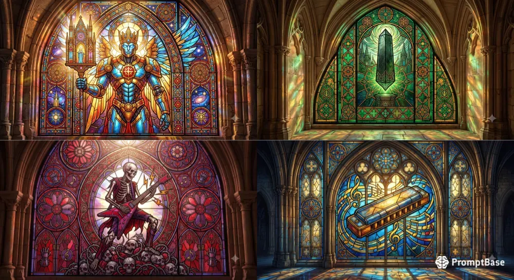 Gothic Stained Glass Art