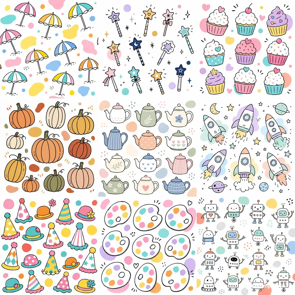 Doodle Background Illustrations