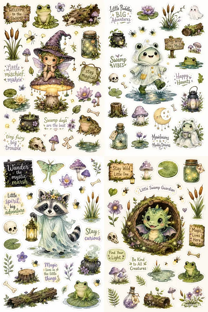 Spooky Swamp Sticker Magics