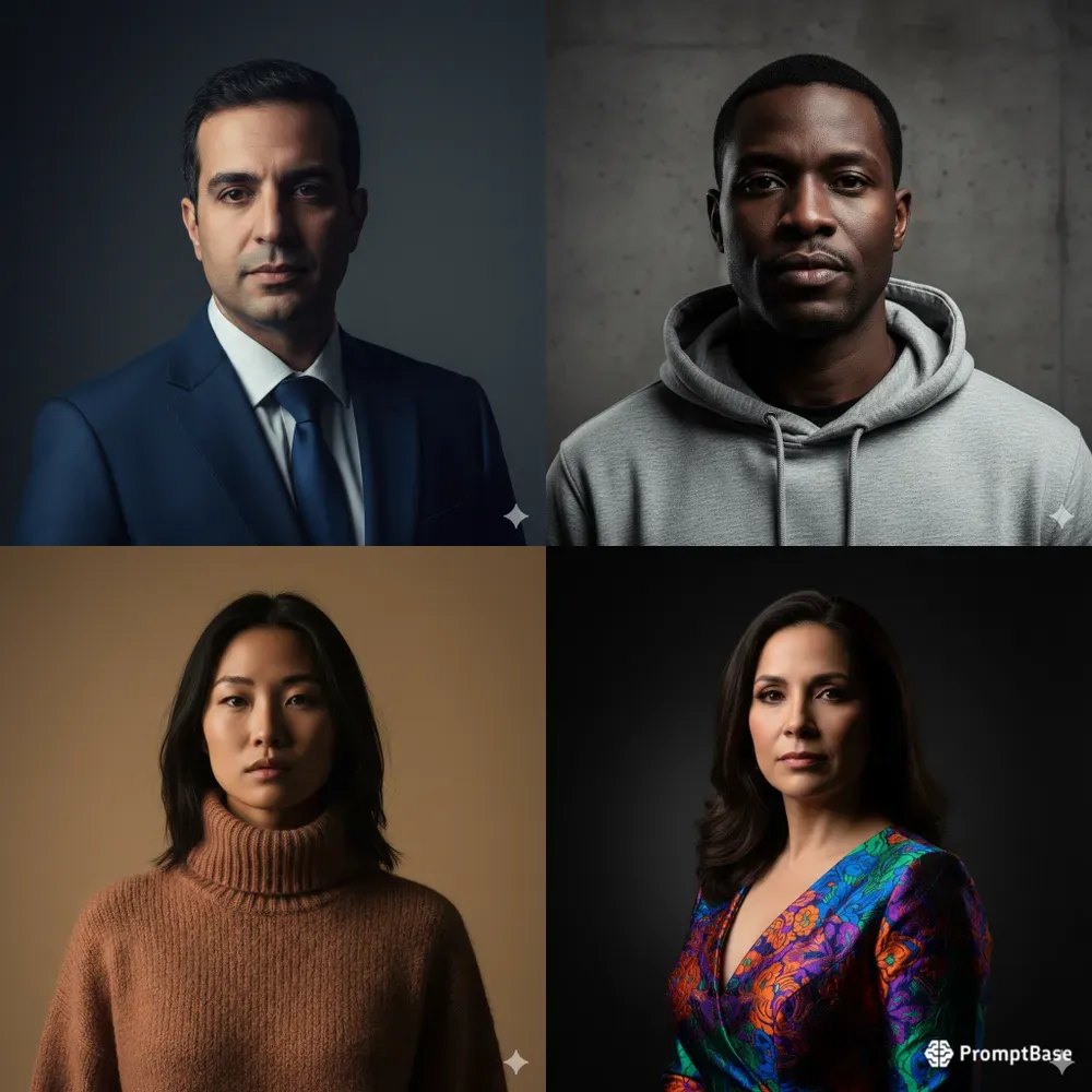 Professional Cinematic Studio Portraits