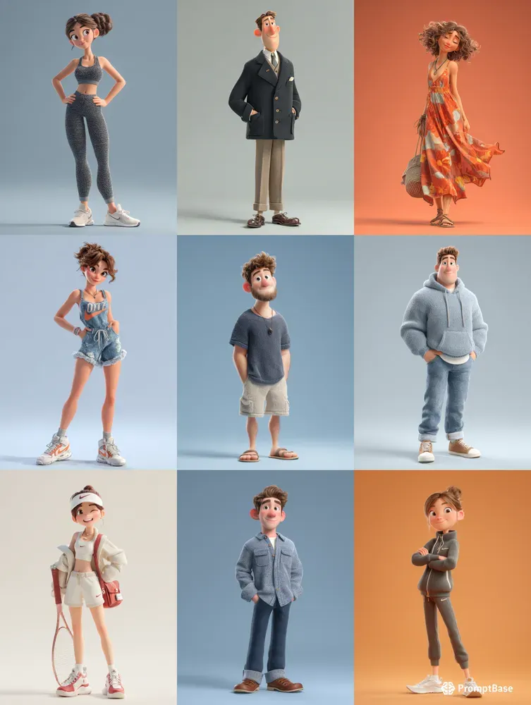 Design Pixar Style 3D Characters