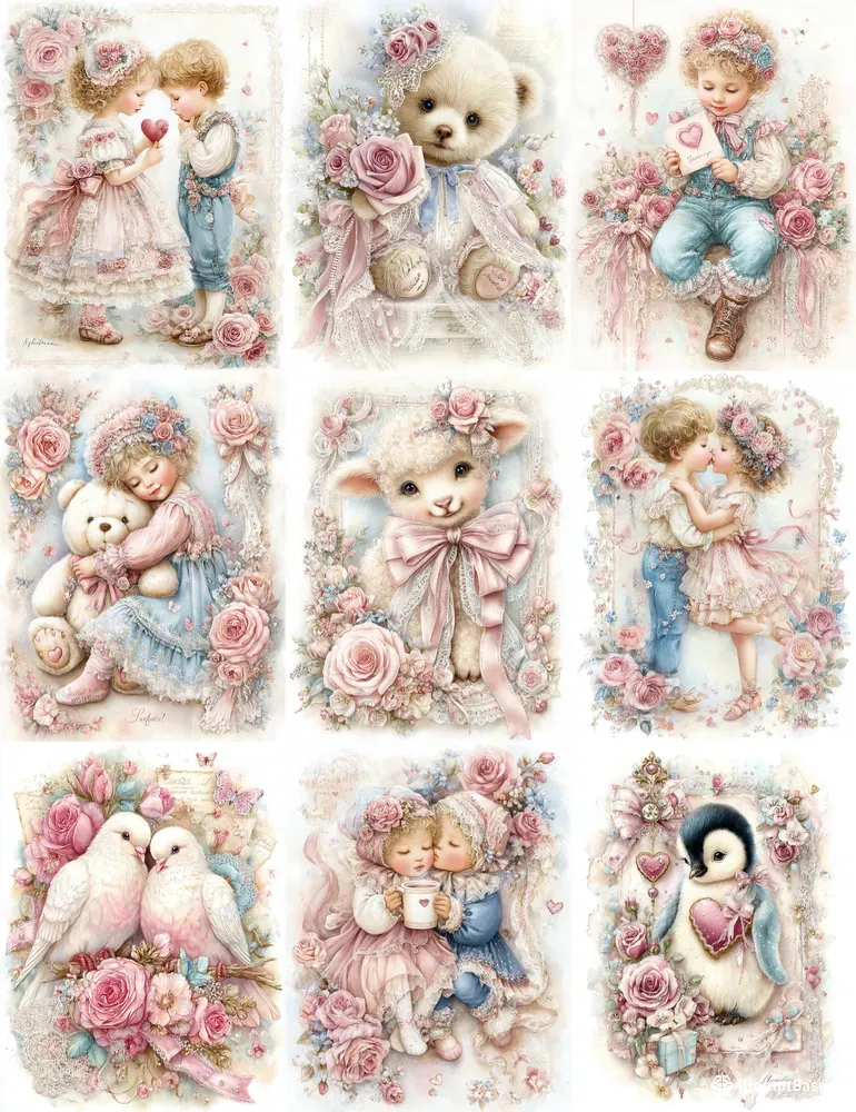 Valentine Love Cards Art Collections