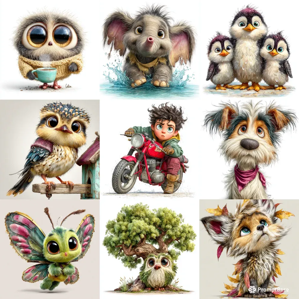 Painterly Whimsical Cute Story Art