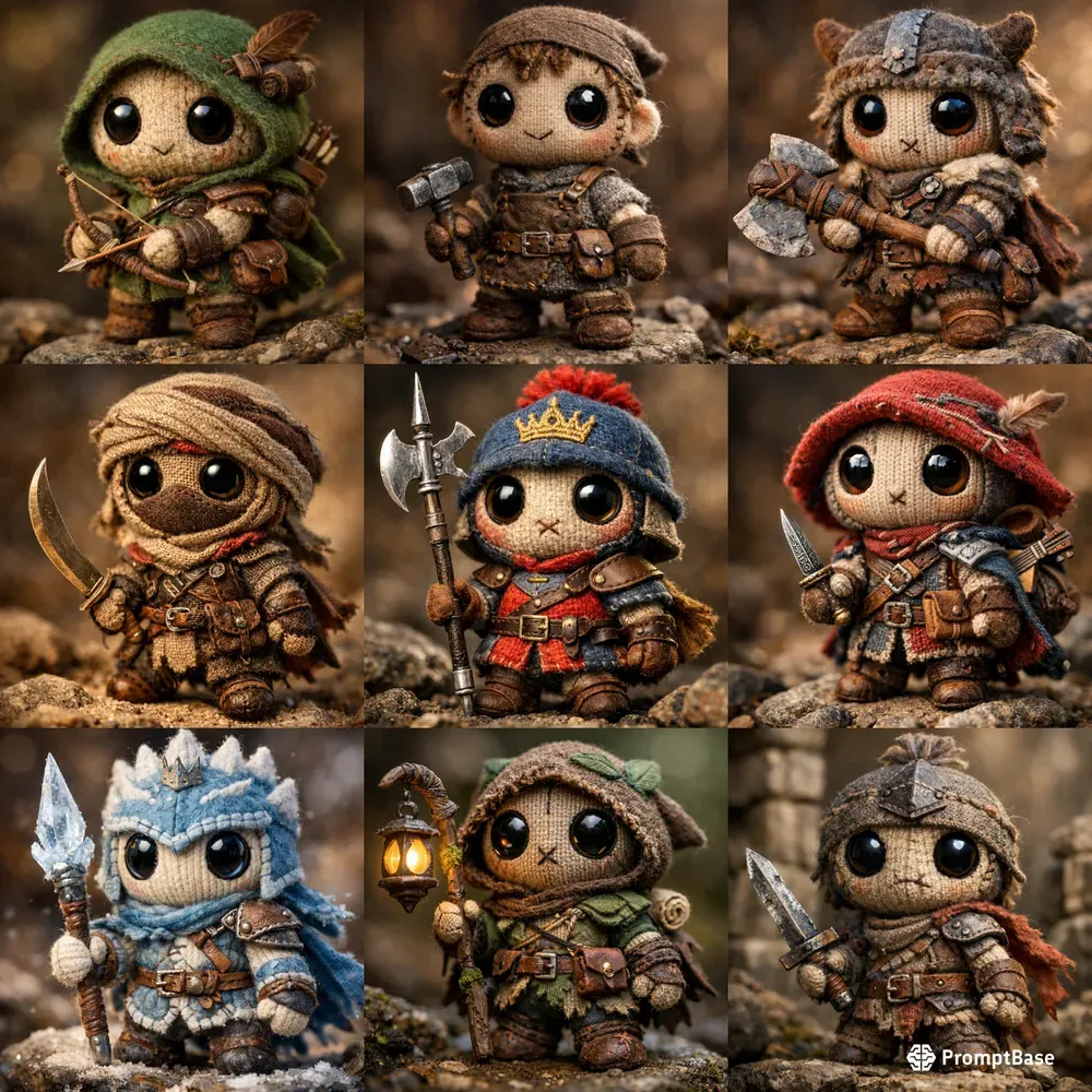 Tiny Warrior Toy Fantasy Concept Art