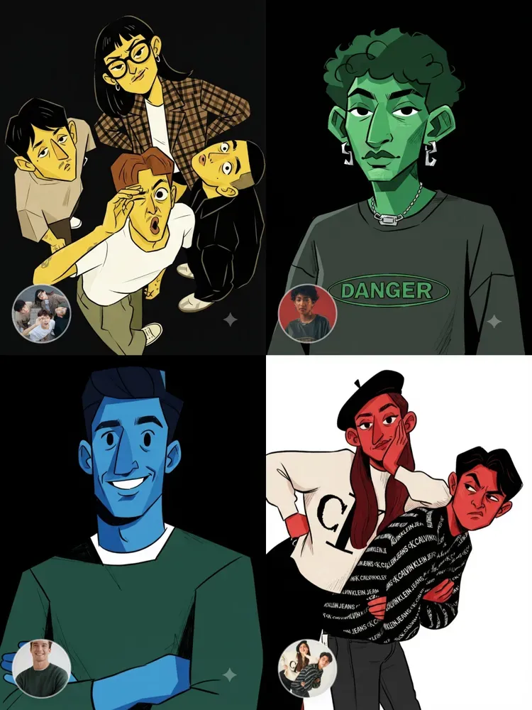 Portraits To Minimal Details Illustrations