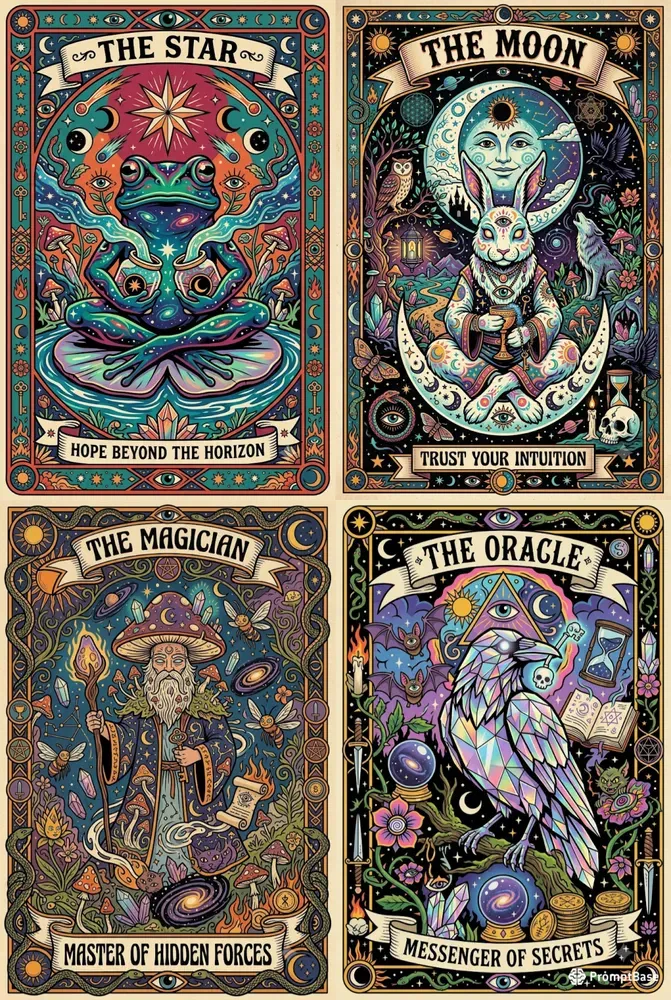 Pop Surrealist Tarot Art