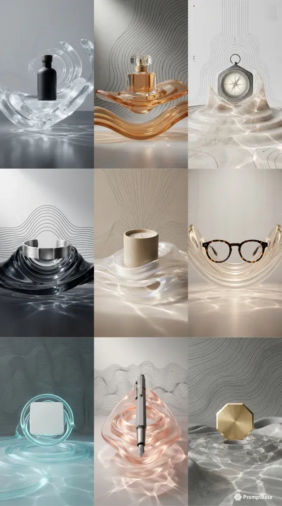 Refractive Wave Ripple Art