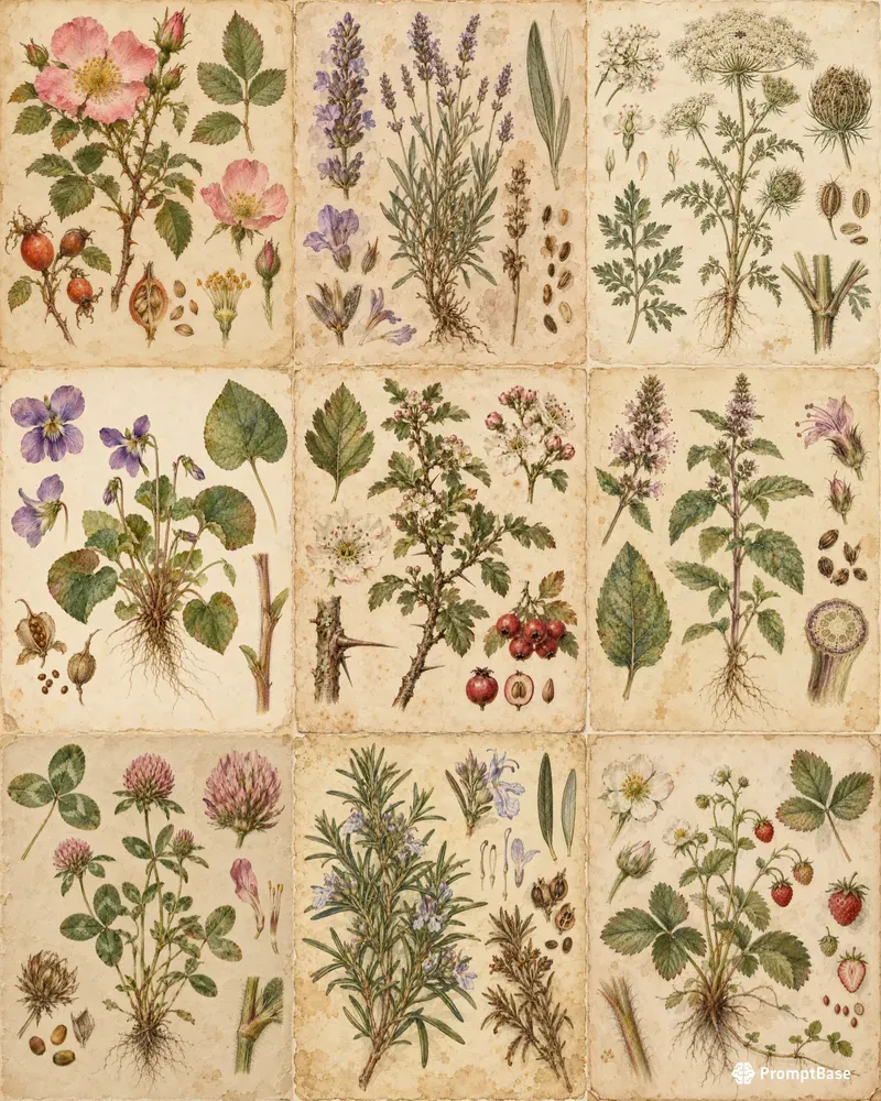 Curated Herbarium Plates