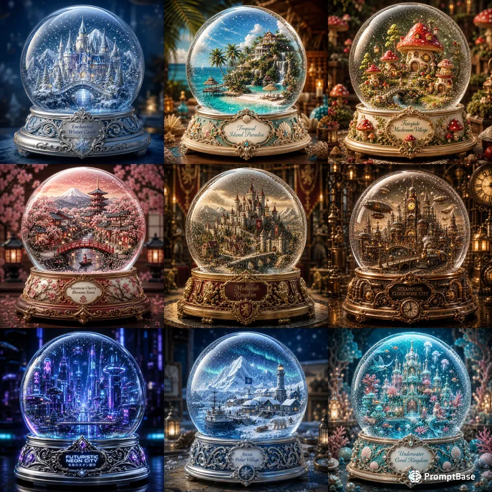 Premium Snow Globe Collections