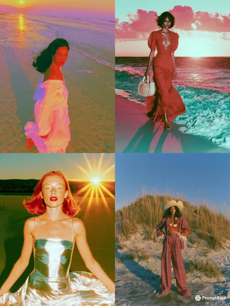 Golden Hour Beach Editorials