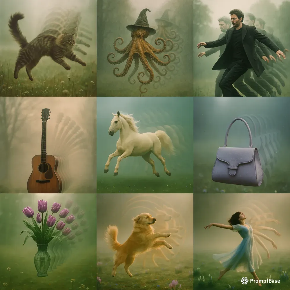 Cinematic Analog Glitch Portraits