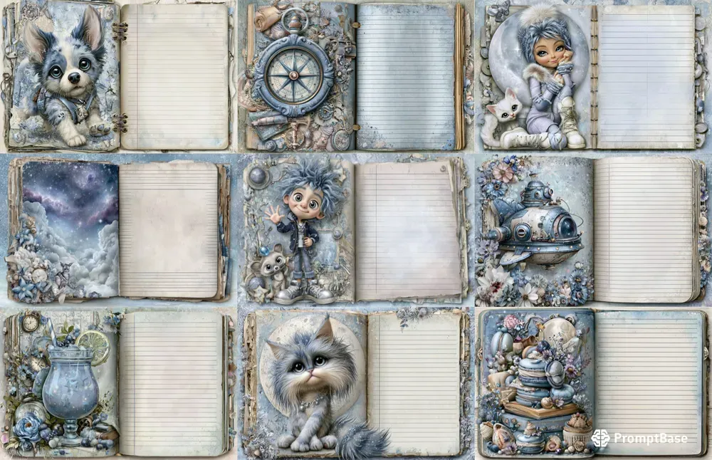 Galaxy Friend And Pet Double Pages