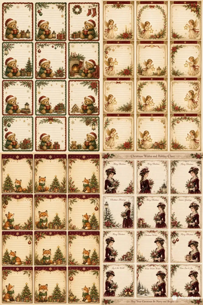 Christmas Character Writing Sheets