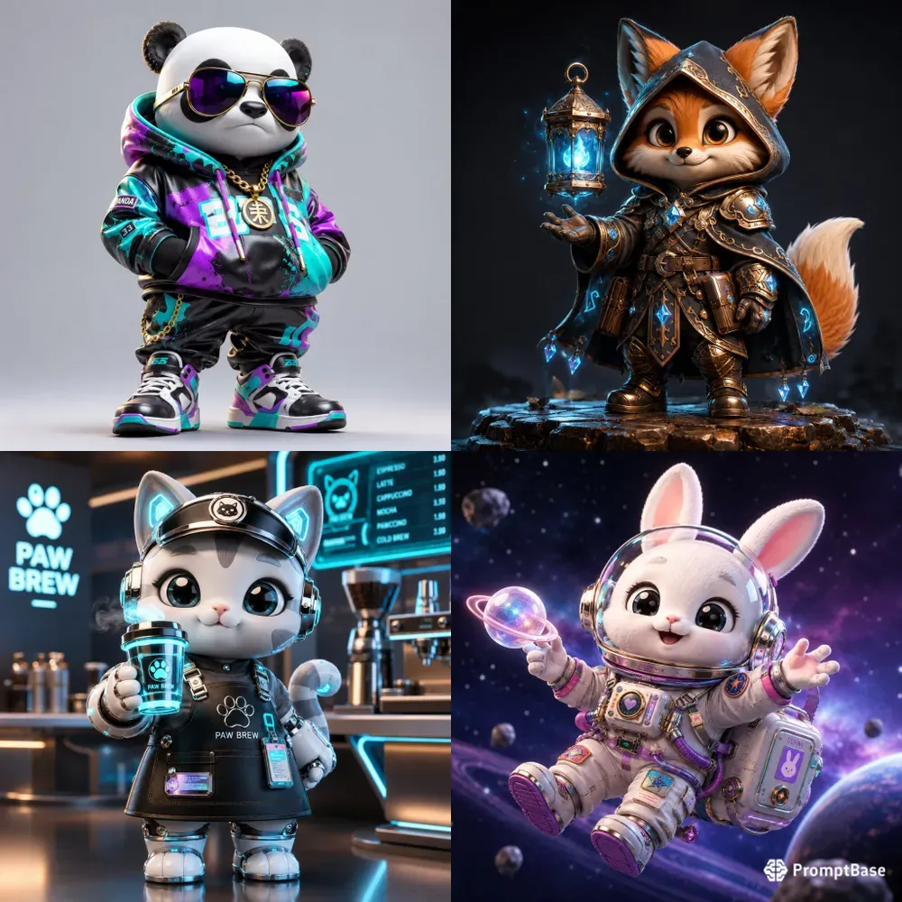 Cartoon Icons 3D
