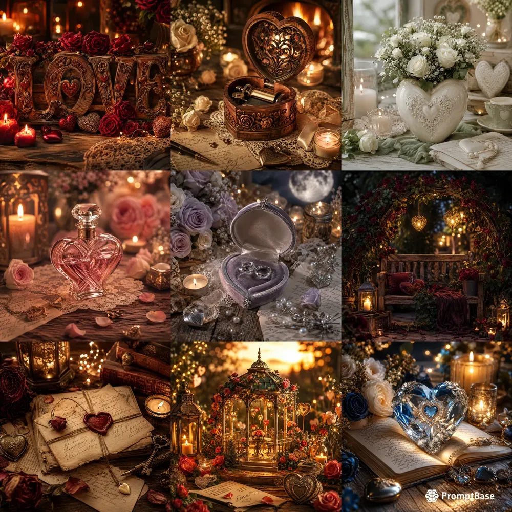 Romantic Love Still Lifes