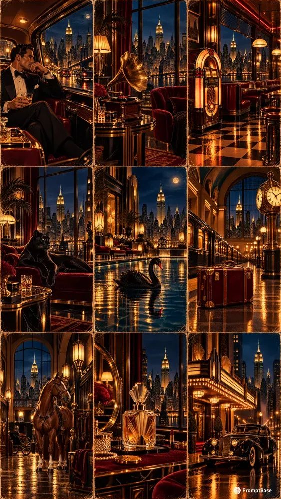 Cinematic New York Glamour Posters
