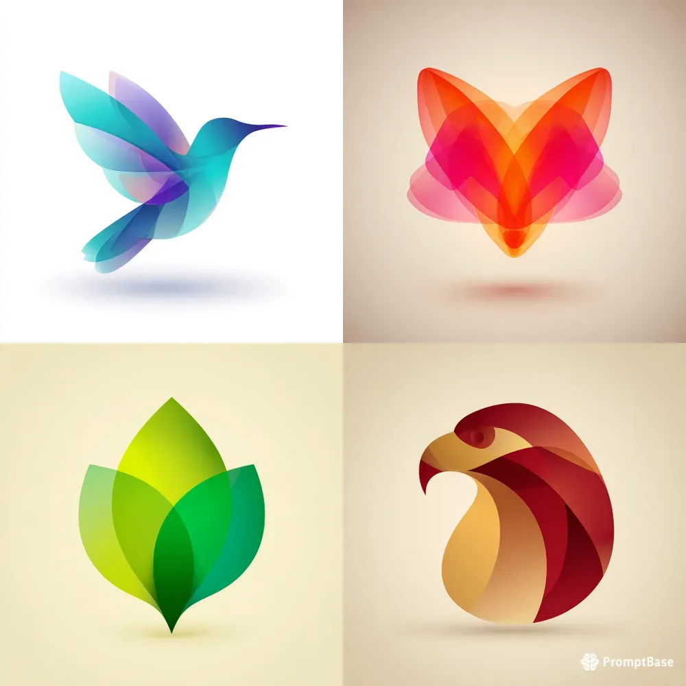 Layered Geometric Logo Marks