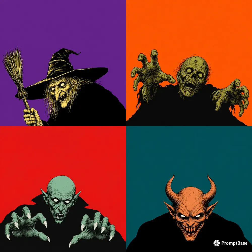 Monstrous Comic Character Illustrations