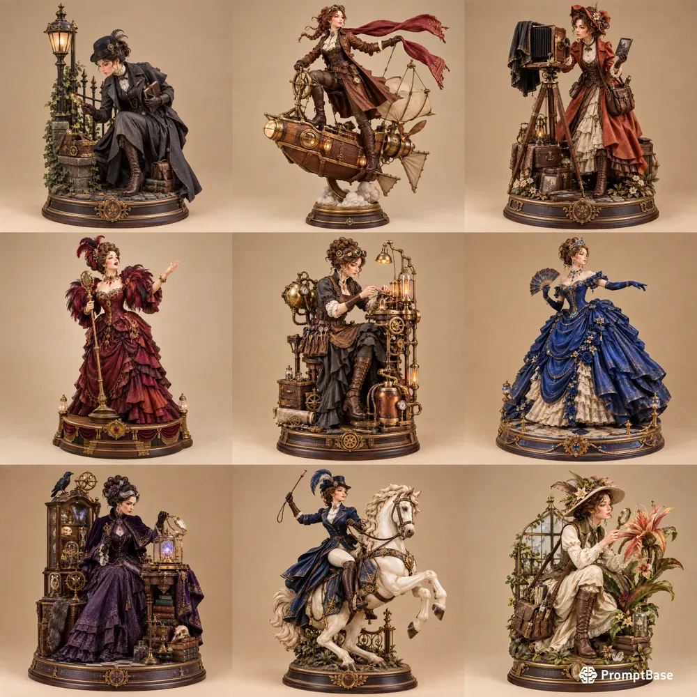 Victorian Ladies Elegant Designer Toys