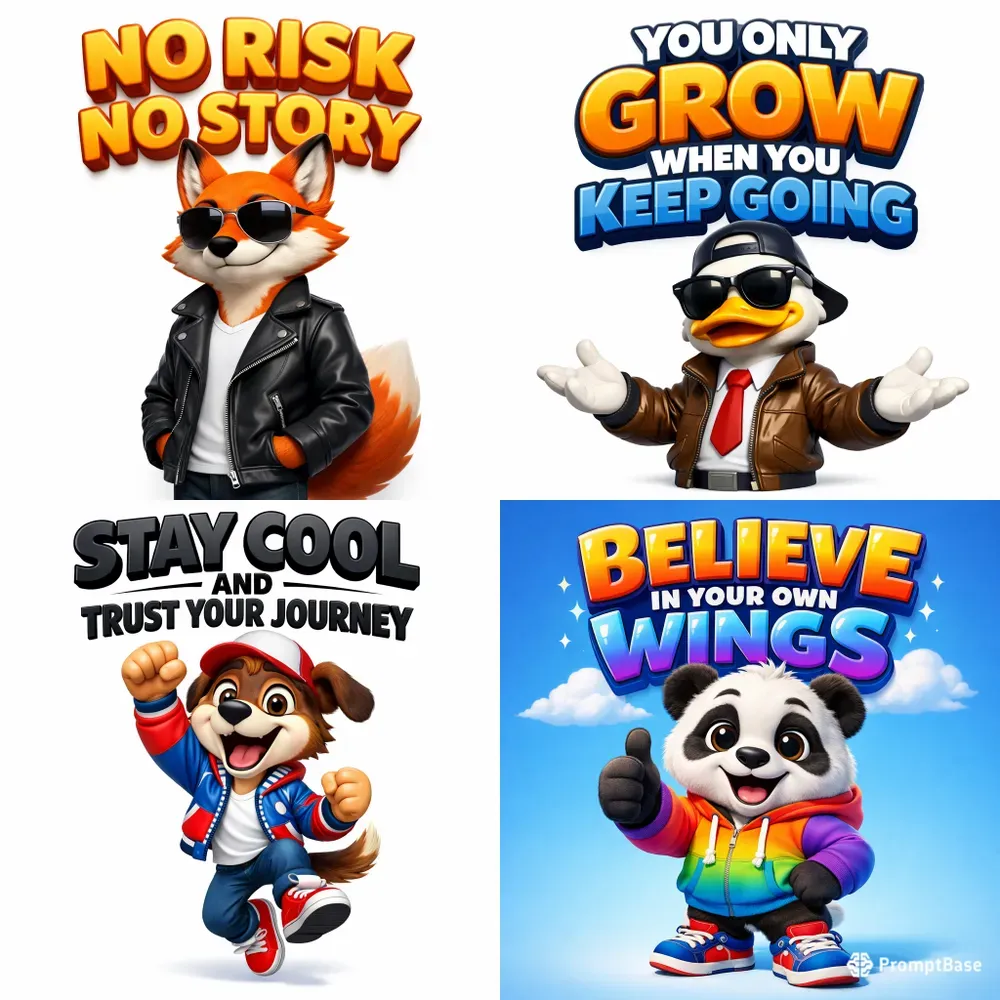 Cool Motivational Cartoon Characters