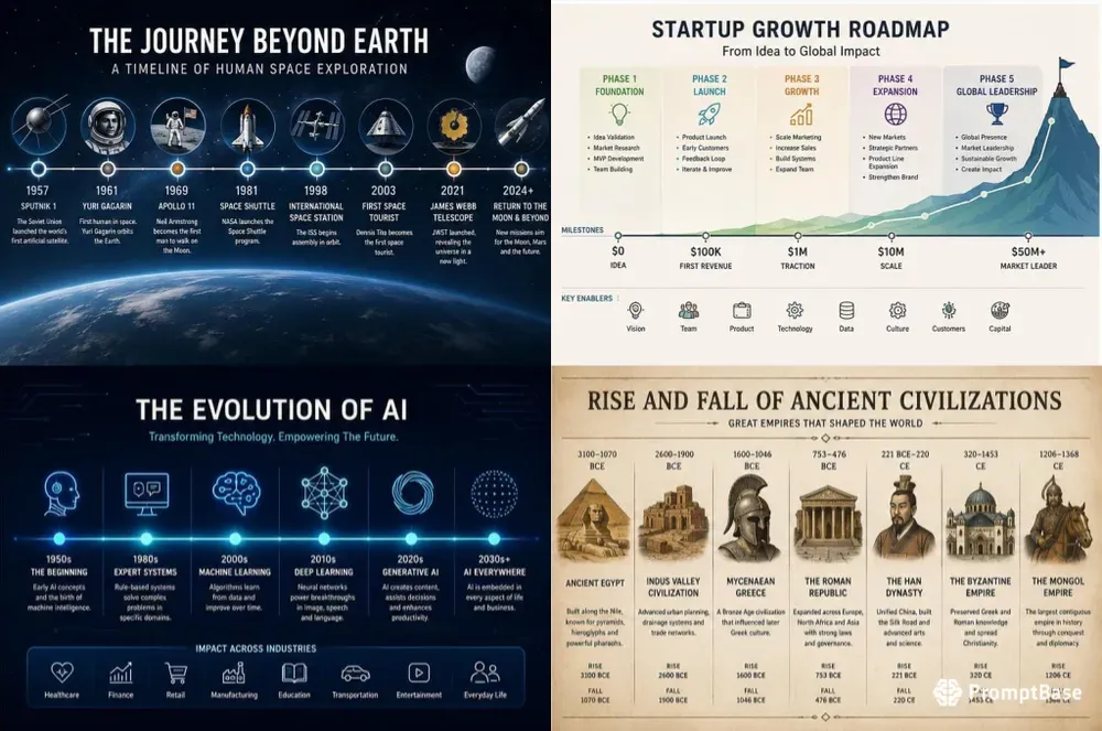 Premium Infographic Timeline Designers