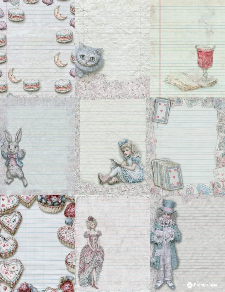 Alice In Tarot Wonderland Plain Papers