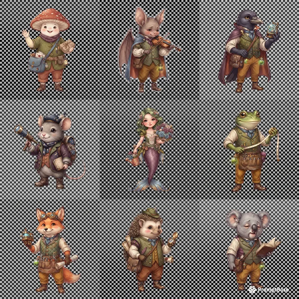 Storybook Character Tshirt Cliparts