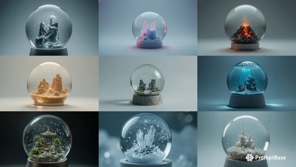 Cinematic Snowglobe Worlds