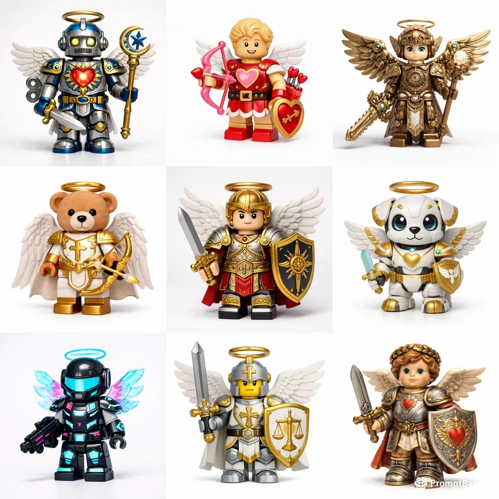 Hyperrealistic Angelic Toy Figures