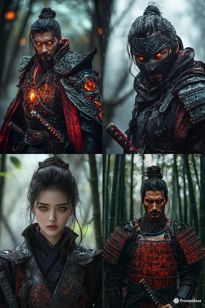 Epic Fantasy Crimson Ronin Portraits