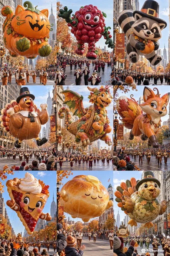 Giant Thanksgiving Parade Balloons