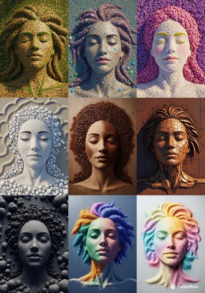 Land Art Human Form Compositions