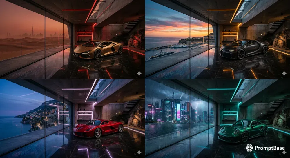 Billionaires Cliffside Secret Garages