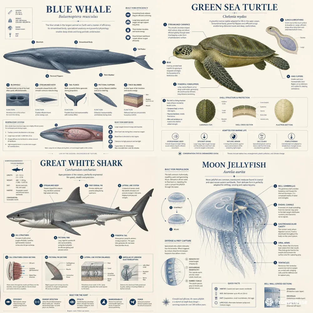 Marine Anatomy Adaptations