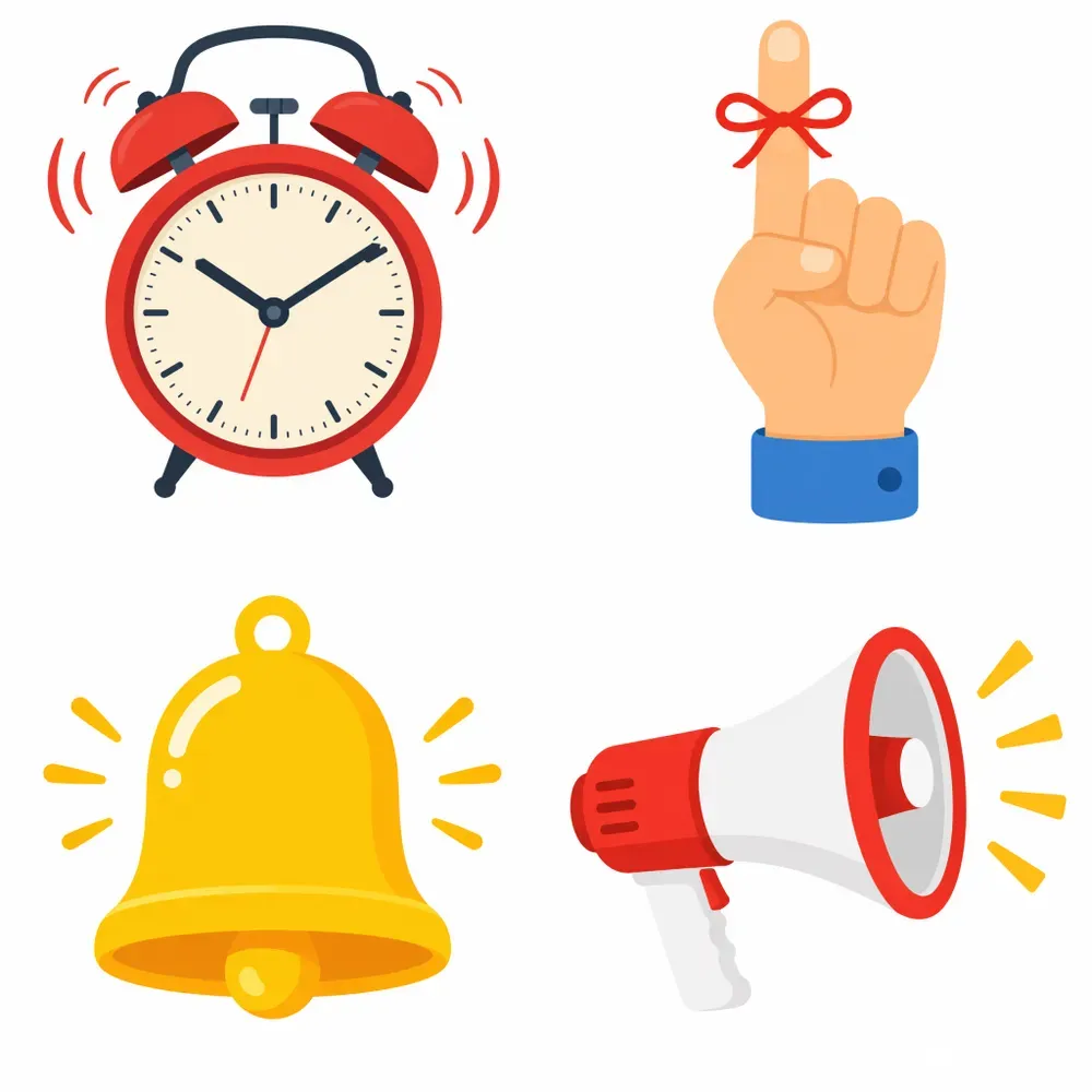 Vector Reminder Clipart Generator