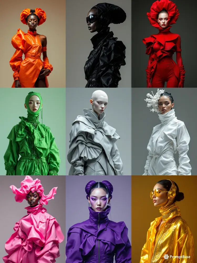 Abstract Avant Garde Fashion Portraits