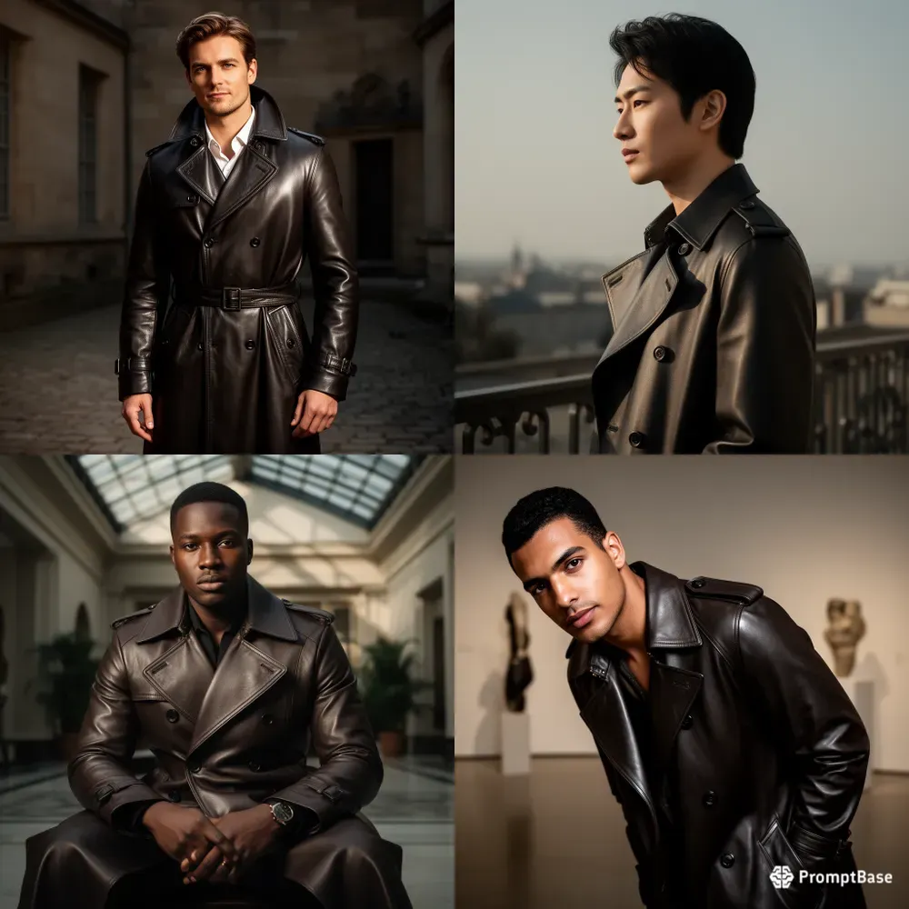 Tailored Leather Trench Portraits