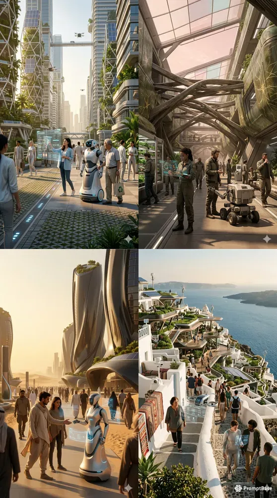 Cinematic Future Life 2100 Visions